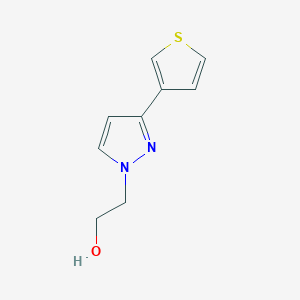 molecular formula C9H10N2OS B1483771 2-(3-(噻吩-3-基)-1H-吡唑-1-基)乙醇 CAS No. 1856914-48-1