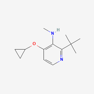 2-Tert-butyl-4-cyclopropoxy-N-methylpyridin-3-amine