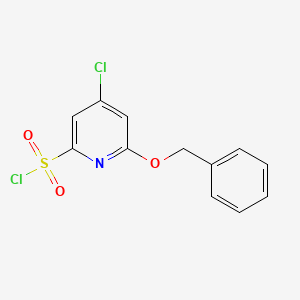 6-(Benzyloxy)-4-chloropyridine-2-sulfonyl chloride