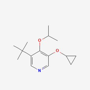 molecular formula C15H23NO2 B14837790 3-Tert-butyl-5-cyclopropoxy-4-isopropoxypyridine 