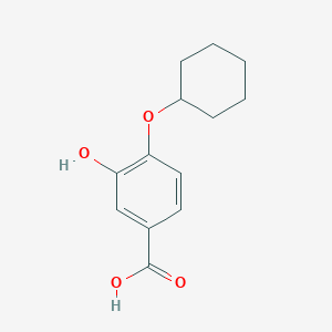 molecular formula C13H16O4 B14837810 4-(Cyclohexyloxy)-3-hydroxybenzoic acid 