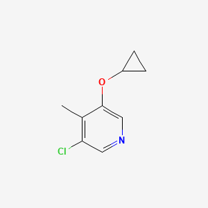 3-Chloro-5-cyclopropoxy-4-methylpyridine