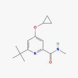 molecular formula C14H20N2O2 B14837838 6-Tert-butyl-4-cyclopropoxy-N-methylpicolinamide 