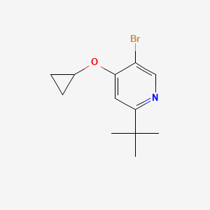 5-Bromo-2-tert-butyl-4-cyclopropoxypyridine