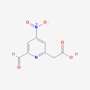 (6-Formyl-4-nitropyridin-2-YL)acetic acid