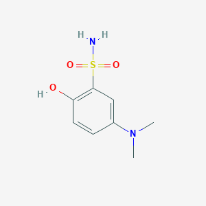 molecular formula C8H12N2O3S B14837879 5-(Dimethylamino)-2-hydroxybenzenesulfonamide 