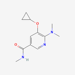 5-Cyclopropoxy-6-(dimethylamino)-N-methylnicotinamide