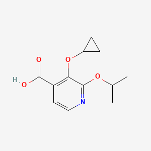 molecular formula C12H15NO4 B14837925 3-Cyclopropoxy-2-isopropoxyisonicotinic acid 