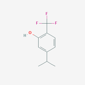 molecular formula C10H11F3O B14837932 5-(Propan-2-YL)-2-(trifluoromethyl)phenol CAS No. 60656-79-3