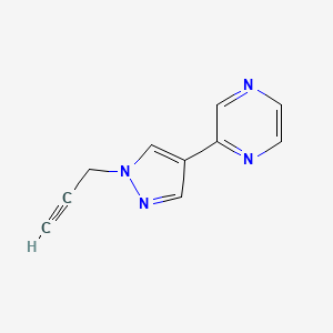 2-(1-(prop-2-yn-1-yl)-1H-pyrazol-4-yl)pyrazine