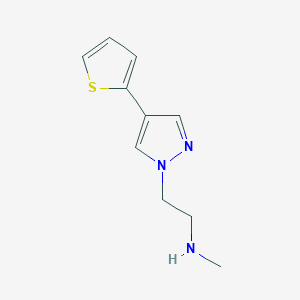 molecular formula C10H13N3S B1483796 N-methyl-2-(4-(thiophen-2-yl)-1H-pyrazol-1-yl)ethan-1-amine CAS No. 2098018-75-6