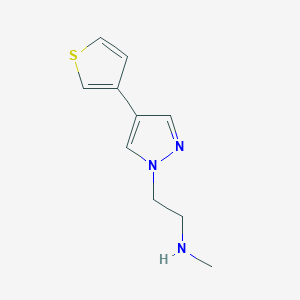 N-methyl-2-(4-(thiophen-3-yl)-1H-pyrazol-1-yl)ethan-1-amine