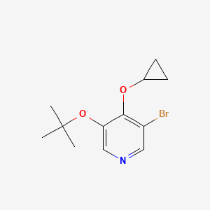 3-Bromo-5-tert-butoxy-4-cyclopropoxypyridine