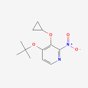 4-Tert-butoxy-3-cyclopropoxy-2-nitropyridine