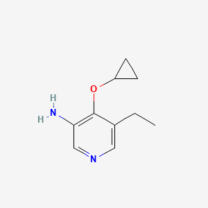 molecular formula C10H14N2O B14838031 4-Cyclopropoxy-5-ethylpyridin-3-amine 