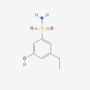 molecular formula C8H11NO3S B14838040 3-Ethyl-5-hydroxybenzenesulfonamide 