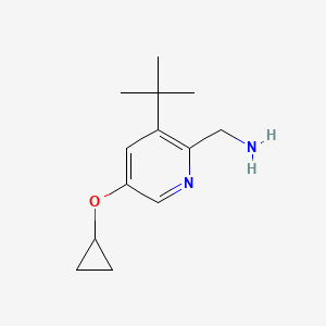 (3-Tert-butyl-5-cyclopropoxypyridin-2-YL)methanamine