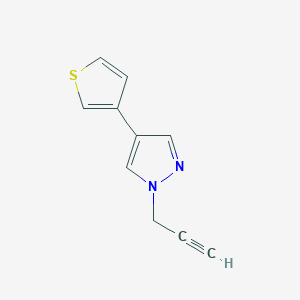 molecular formula C10H8N2S B1483807 1-(prop-2-yn-1-yl)-4-(thiophen-3-yl)-1H-pyrazole CAS No. 2098138-98-6