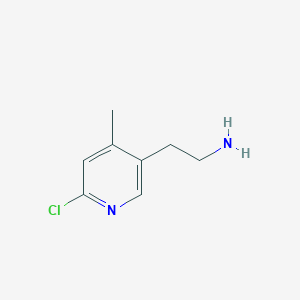 molecular formula C8H11ClN2 B14838110 2-(6-Chloro-4-methylpyridin-3-YL)ethanamine 