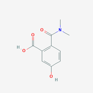 molecular formula C10H11NO4 B14838147 2-(Dimethylcarbamoyl)-5-hydroxybenzoic acid 