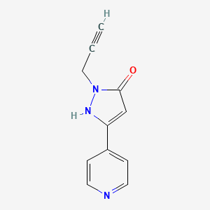 1-(prop-2-yn-1-yl)-3-(pyridin-4-yl)-1H-pyrazol-5-ol