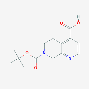 7-(Tert-butoxycarbonyl)-5,6,7,8-tetrahydro-1,7-naphthyridine-4-carboxylic acid