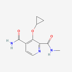 molecular formula C11H13N3O3 B14838191 3-Cyclopropoxy-N2-methylpyridine-2,4-dicarboxamide 