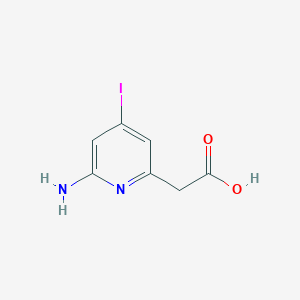 (6-Amino-4-iodopyridin-2-YL)acetic acid