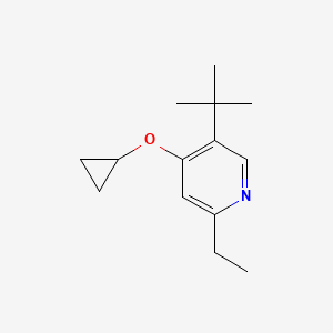 5-Tert-butyl-4-cyclopropoxy-2-ethylpyridine