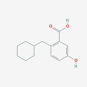 2-(Cyclohexylmethyl)-5-hydroxybenzoic acid