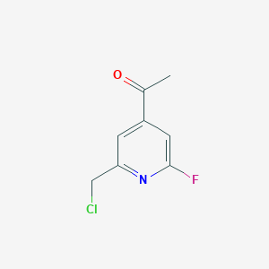 1-[2-(Chloromethyl)-6-fluoropyridin-4-YL]ethanone