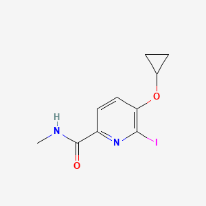 molecular formula C10H11IN2O2 B14838253 5-Cyclopropoxy-6-iodo-N-methylpicolinamide 