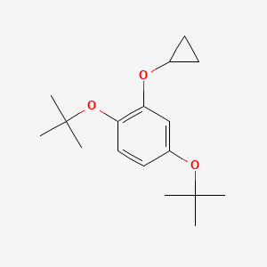 molecular formula C17H26O3 B14838290 1,4-DI-Tert-butoxy-2-cyclopropoxybenzene 