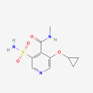 3-Cyclopropoxy-N-methyl-5-sulfamoylisonicotinamide