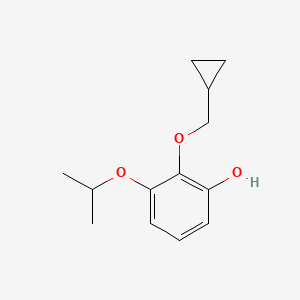 2-(Cyclopropylmethoxy)-3-isopropoxyphenol