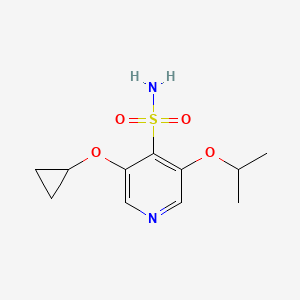 3-Cyclopropoxy-5-isopropoxypyridine-4-sulfonamide