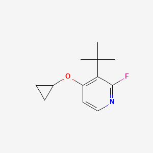 3-Tert-butyl-4-cyclopropoxy-2-fluoropyridine