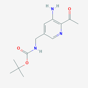 Tert-butyl (6-acetyl-5-aminopyridin-3-YL)methylcarbamate