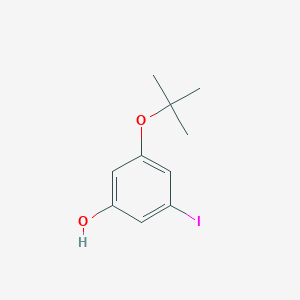 molecular formula C10H13IO2 B14838387 3-(Tert-butoxy)-5-iodophenol 