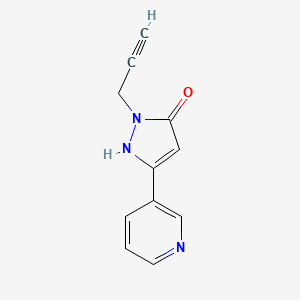 1-(prop-2-yn-1-yl)-3-(pyridin-3-yl)-1H-pyrazol-5-ol