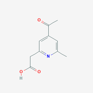 (4-Acetyl-6-methylpyridin-2-YL)acetic acid