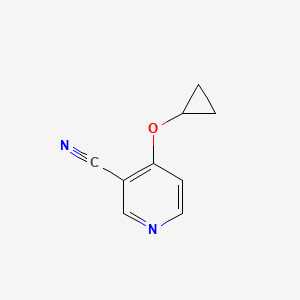 molecular formula C9H8N2O B14838443 4-Cyclopropoxynicotinonitrile 