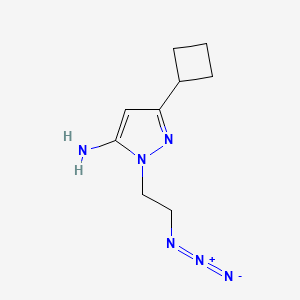 molecular formula C9H14N6 B1483846 1-(2-azidoethyl)-3-cyclobutyl-1H-pyrazol-5-amine CAS No. 2097987-65-8
