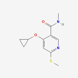 4-Cyclopropoxy-N-methyl-6-(methylthio)nicotinamide