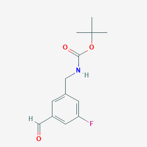 Tert-butyl 3-fluoro-5-formylbenzylcarbamate