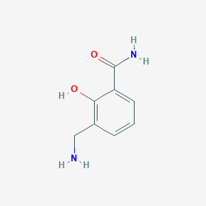 molecular formula C8H10N2O2 B14838497 3-(Aminomethyl)-2-hydroxybenzamide 