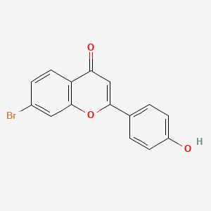 molecular formula C15H9BrO3 B14838527 7-Bromo-2-(4-hydroxyphenyl)-4H-chromen-4-one CAS No. 1194374-36-1