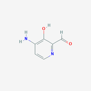 molecular formula C6H6N2O2 B14838537 4-Amino-3-hydroxypyridine-2-carbaldehyde 