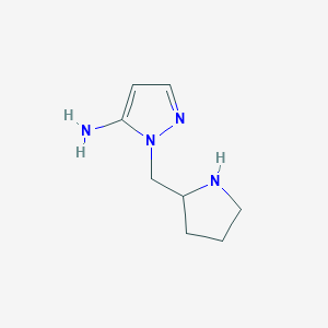 1-(pyrrolidin-2-ylmethyl)-1H-pyrazol-5-amine