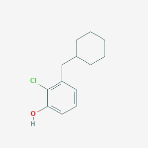 2-Chloro-3-(cyclohexylmethyl)phenol